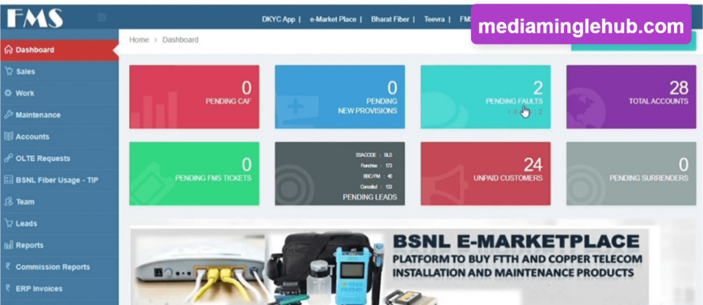 BSNL FMS Registration 2023: Easy Guide to BSNL Franchisee Partner Online Login 2 FMS BSNL